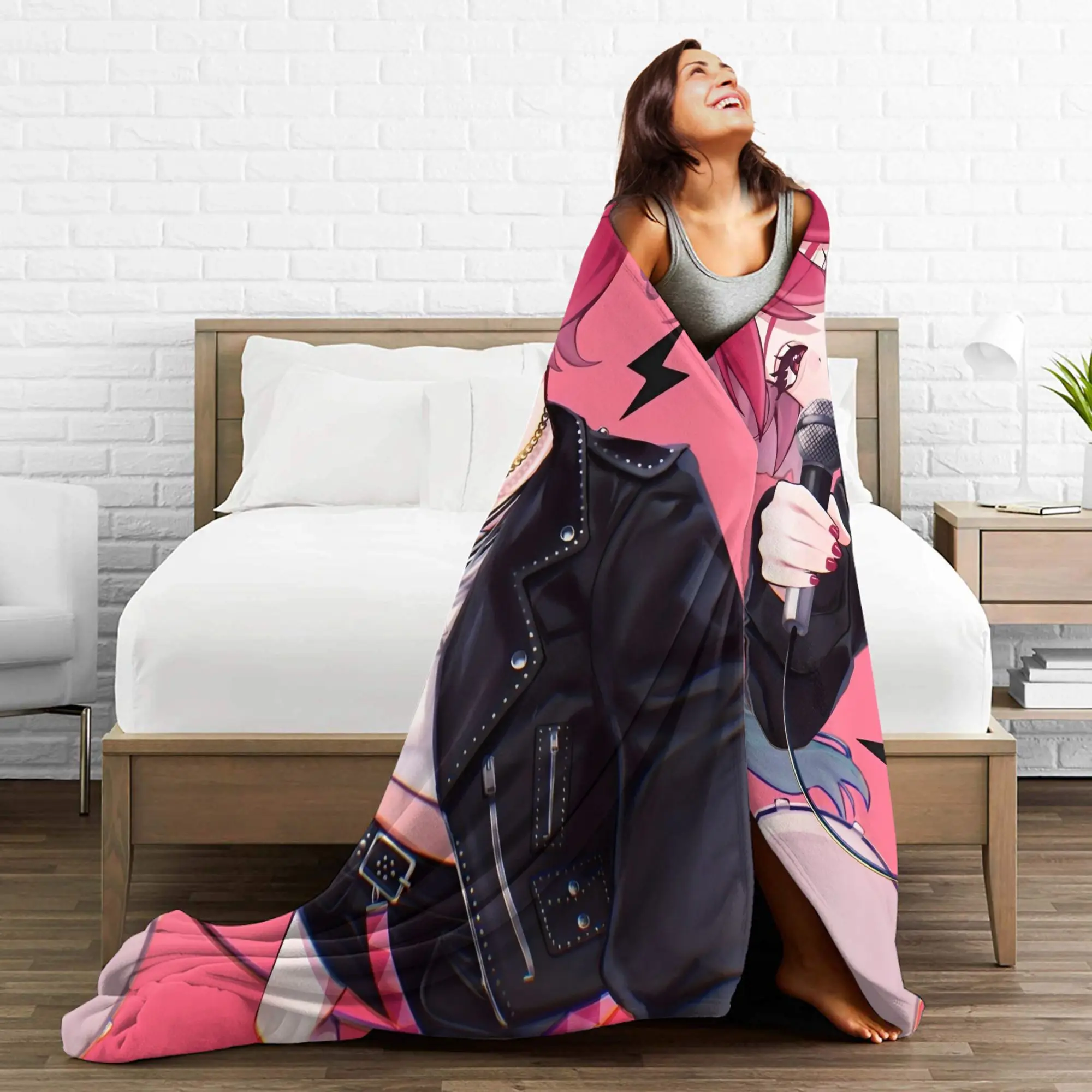 Kasane Teto أنيمي البطانيات Vocaloid فتاة أفخم خمر لينة رمي بطانية للمنزل ربيع الخريف ،