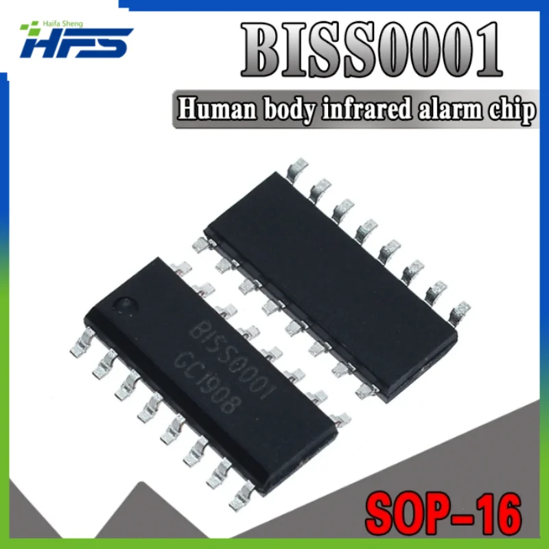 

10pcs BISS 0001 BISS0001 SOP-16 Infrared Signal Sensor SMD Processor New and Original IC