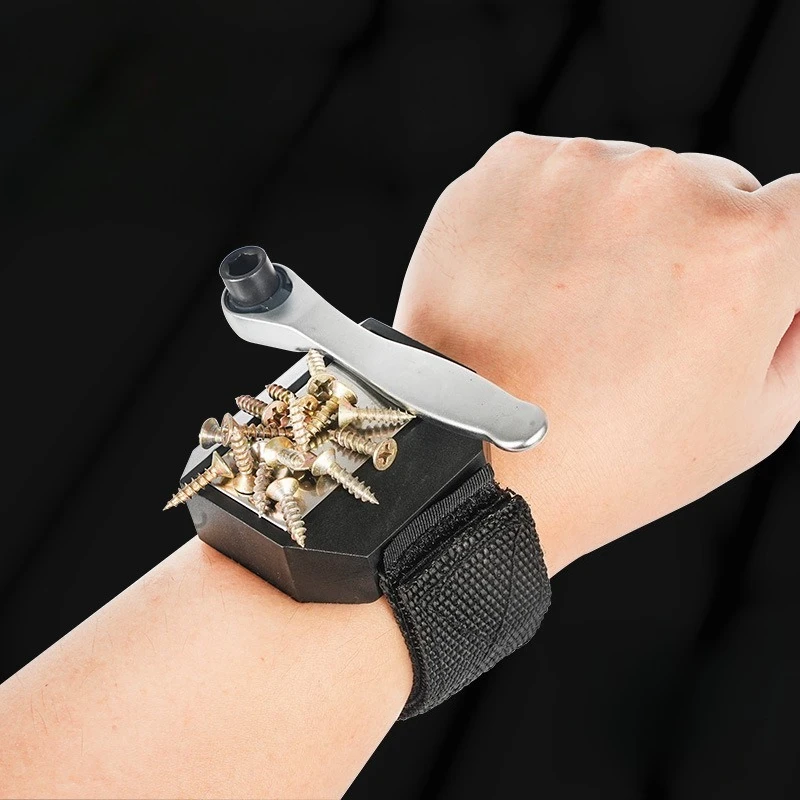 

Tool Wrist Strap Super Magnet Magnetic Wrist Strap Magnet Pickup Hand Strap Practical Lightweight Magnet