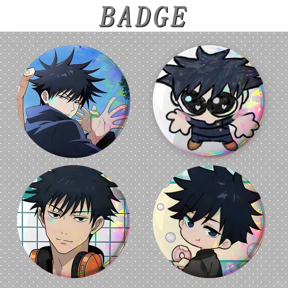 F-Fushiguro M-Megumi Badges Tinplate Soft Button Pin Brooch Metal Badge Custom Jewelry Accessories Hat Bag Lapel