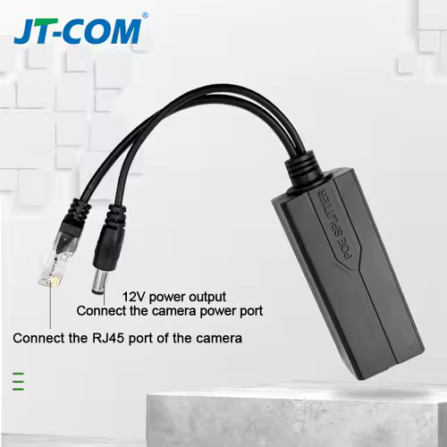 Standard POE Splitter 48V to 5V 12V 1.2A 2A Micro USB tpye-C 100M/1000M POE Camera Injector Power Supply for Huawei Hikvision - Image 3