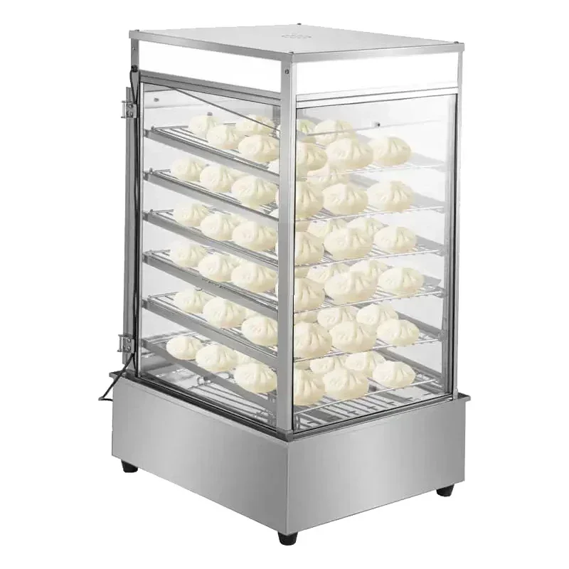 

Electric Food Heating Display Cabinet Steamed Bun Machine Commercial Electric Rice Steaming Machine Heating Steamer