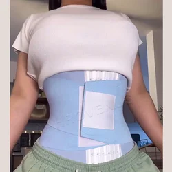 Faja Colombians Double Compression Waist Trainer Shaper Belt Tummy Control Slimming Corset Flat Belly Adjustable Hooks Shapewear