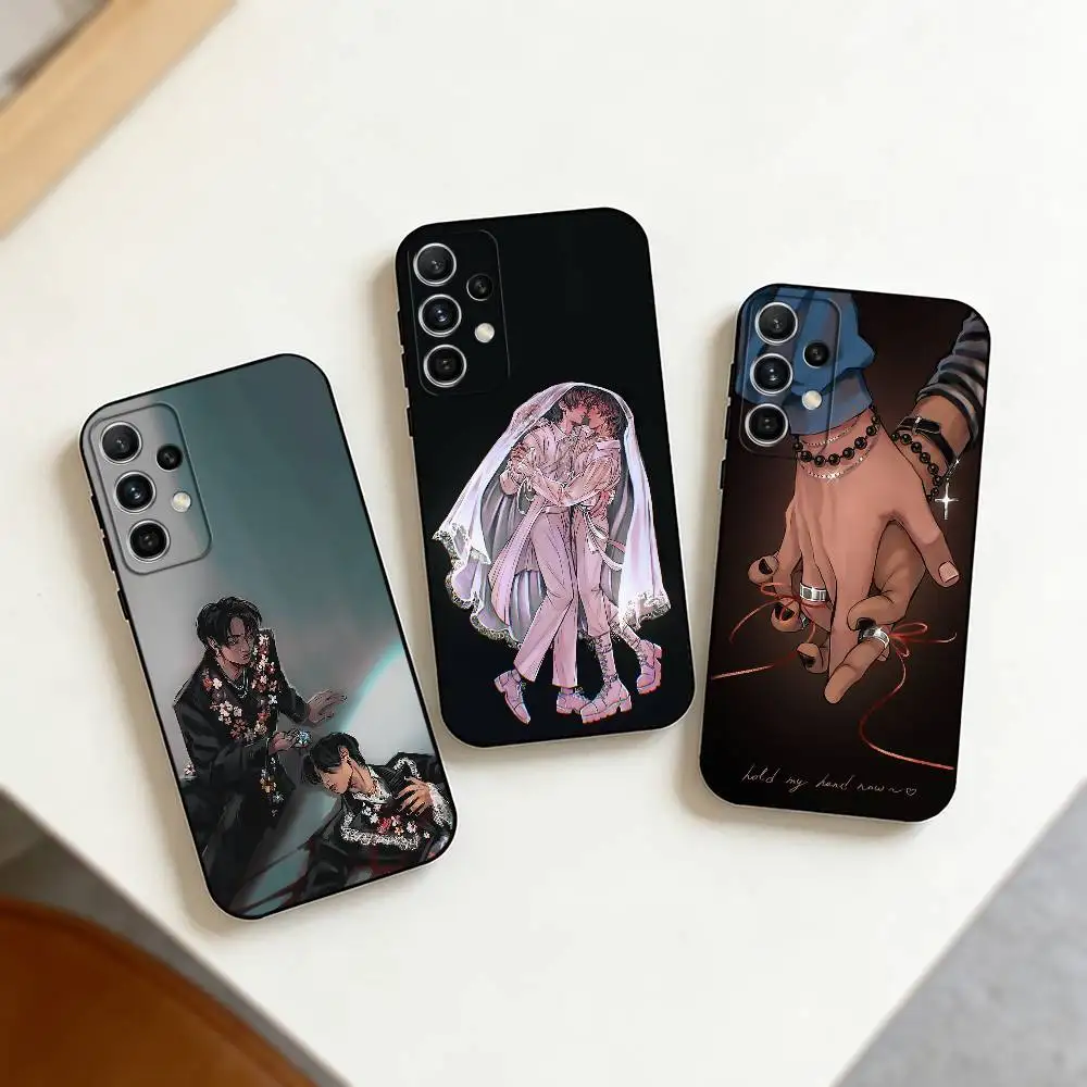 

M-Minsung ART Phone Case For Samsung S25,S24,S21,S22,S23,S30,Ultra,S20,Plus,Fe,Note,10,9,5G Black Cover