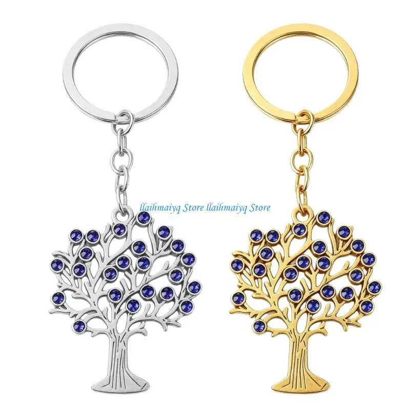 573B Luxurious Antique Ring Featuring Ornate Hollow Out Tree Pattern And Decorative Rhinestones