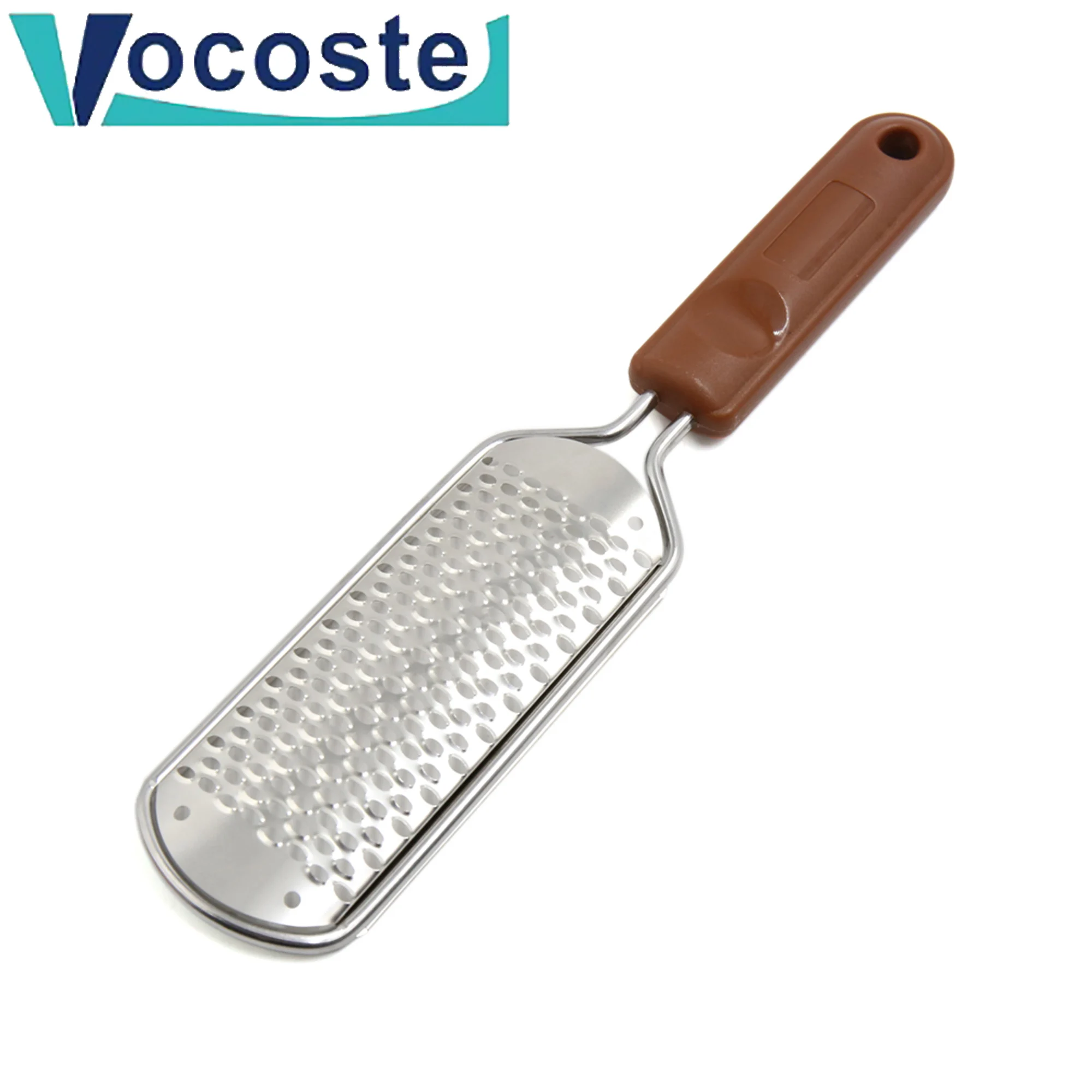 

VOCOSTE 1PCS Pedicure Stainless Steel Nail Care Tool Foot File Manicure Callus Remover Scraper Rasp Removing Hard Dead Skin Cell