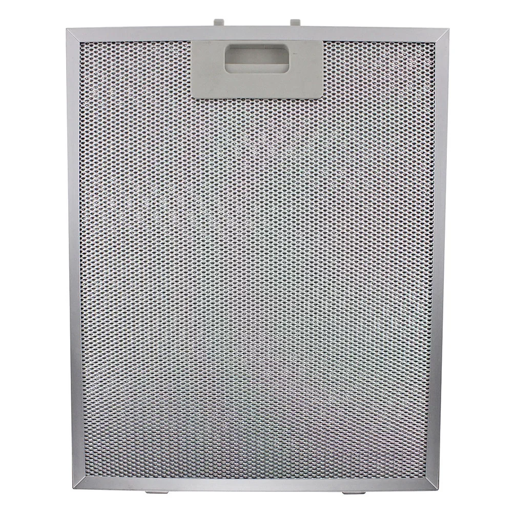 2PCS Cooker Hood Filters Metal Grease Mesh Extractor Vent Filter Odor 320x260x9mm Hood Vents Stainless Steel Silver Home Parts