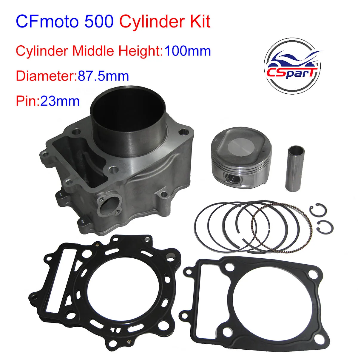 

87.5mm Cylinder Piston Gasket Kit For CFMOTO CF188 500 CF500 500CC UTV ATV GO KART