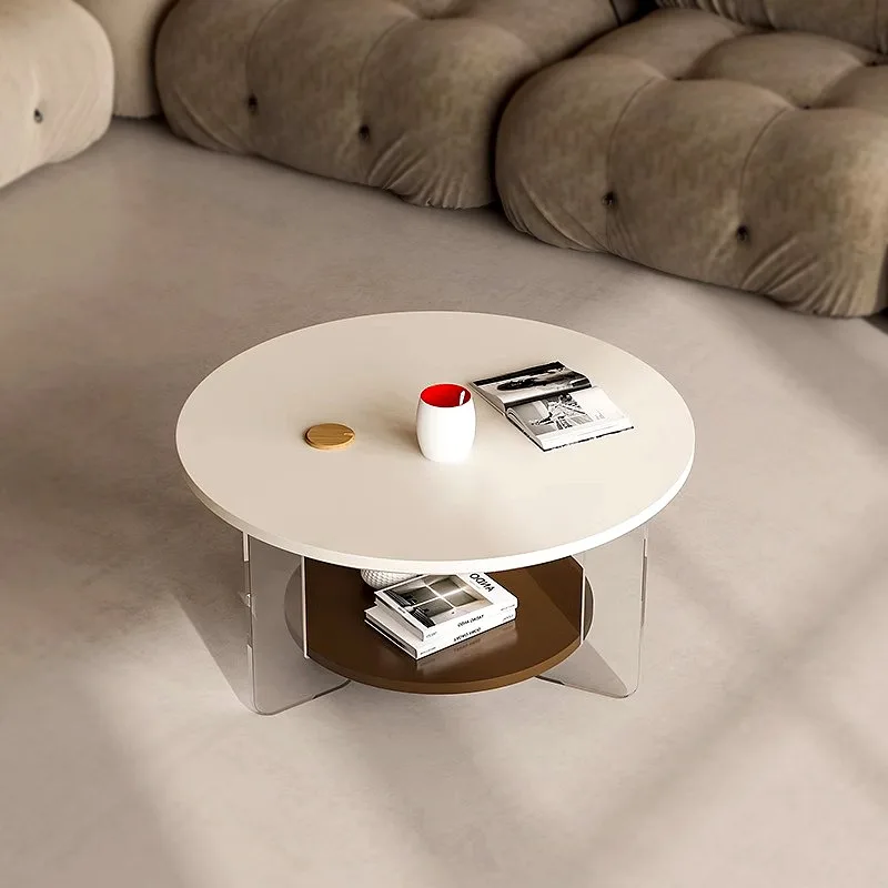 Nordic Bedroom Side Table Modern Minimalist Writing Service Designer Round Side Table Aesthetic Simple Couchtisch Home Furniture