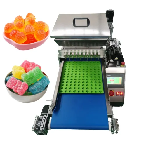 Small Mini Vitamin Manufacture Automatic Production Part Fruit Jelly Bean Gummy Candy Bear Depositor Make Machine
