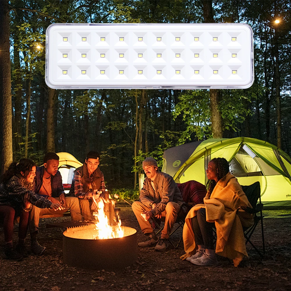 30LED Portable Handheld Light Hanging Tent Lamp Outdoor Lantern Night Emergency Lighting 2 Modes Rechargeable Camping Light