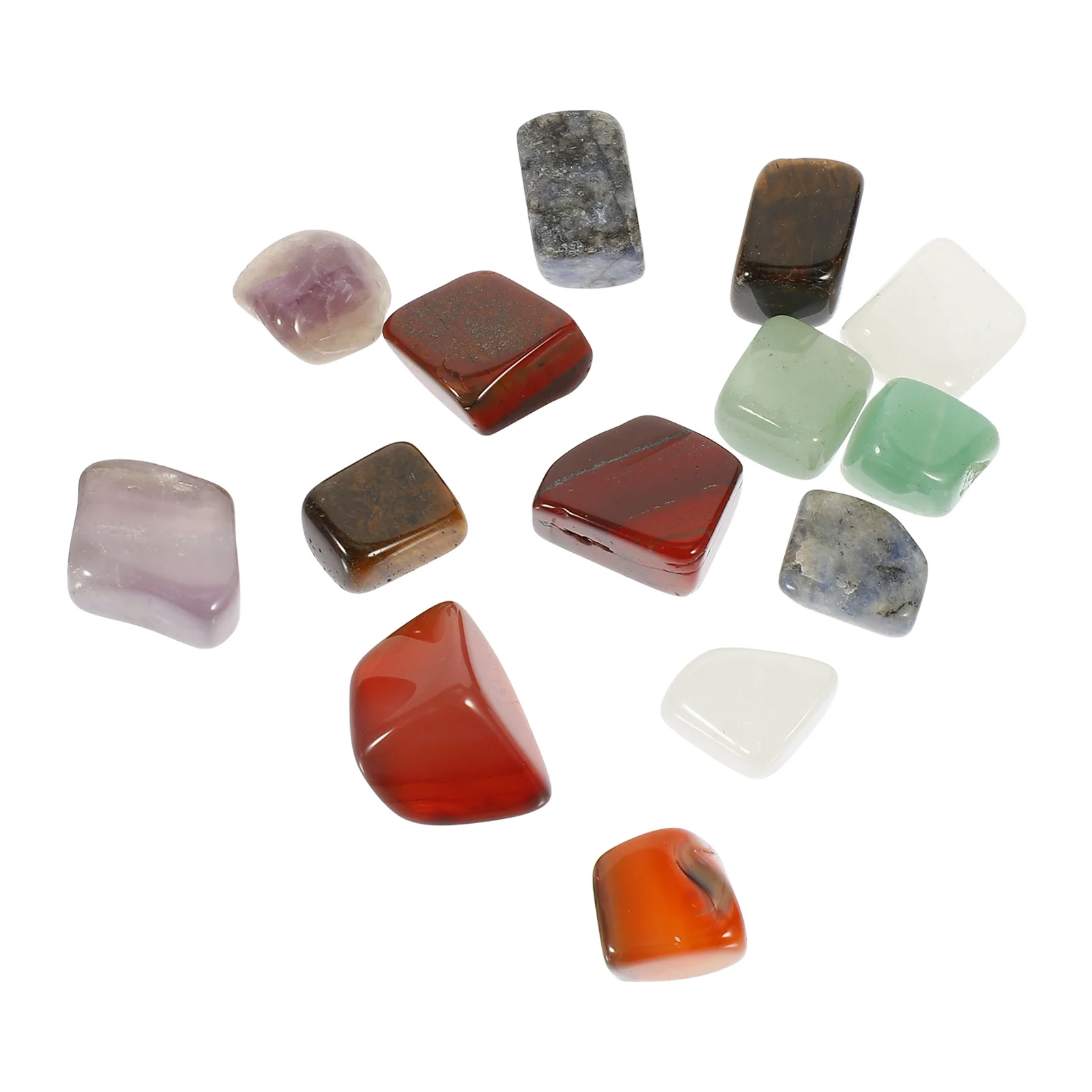 

Набор из 14 натуральных кристаллов для медитации: целебные камни для снятия тревоги, декоративные камни для чакр, портативные энергетические камни