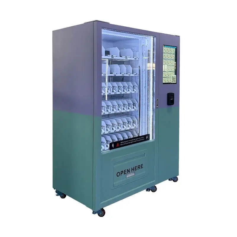 Automatic Vending Machine Snack Drink Dispenser Self Service Retail Kiosk Smart Commercial Beverage Food Vending Equipment