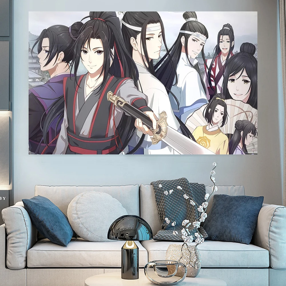 Mo Dao Zu Shi Diamond Art Cross Stitch Kit 5D DIY Full Diamond Painting Kit Corridor Living Room Anime Home Decor Holiday Gifts