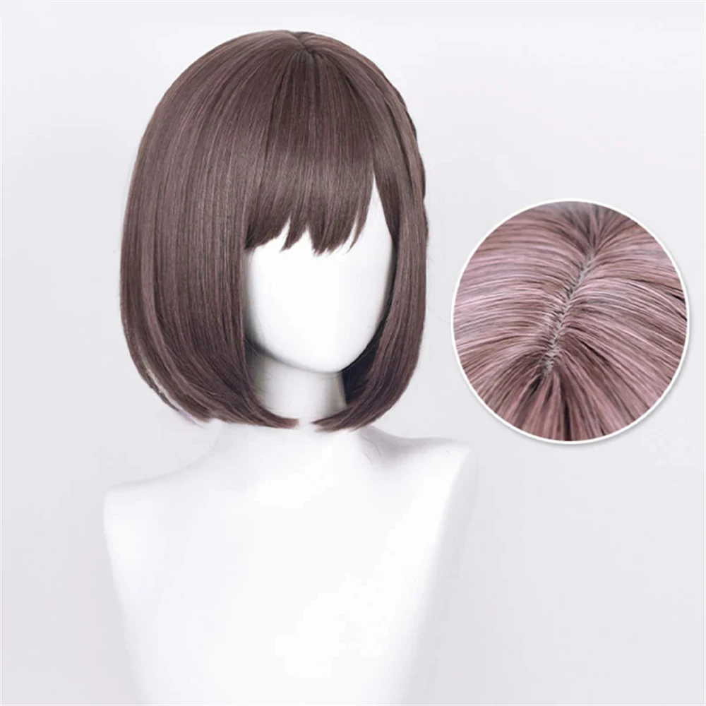 Anime Shinonome Ena Cosplay Perücke Frauen Braun bobo Kurze Perücken Hitzebeständige Perucas Synthetische Haar
