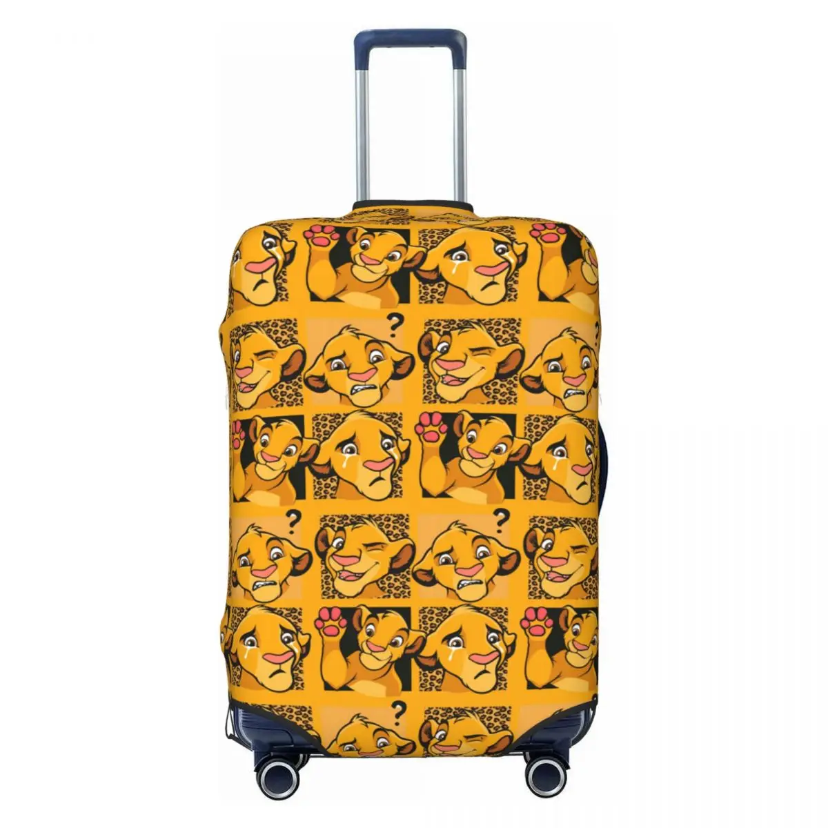 

Custom The Lion K-Kings Luggage Cover Fashion Funny Anime Suitcase Protector Covers Suit For 18-32 inch
