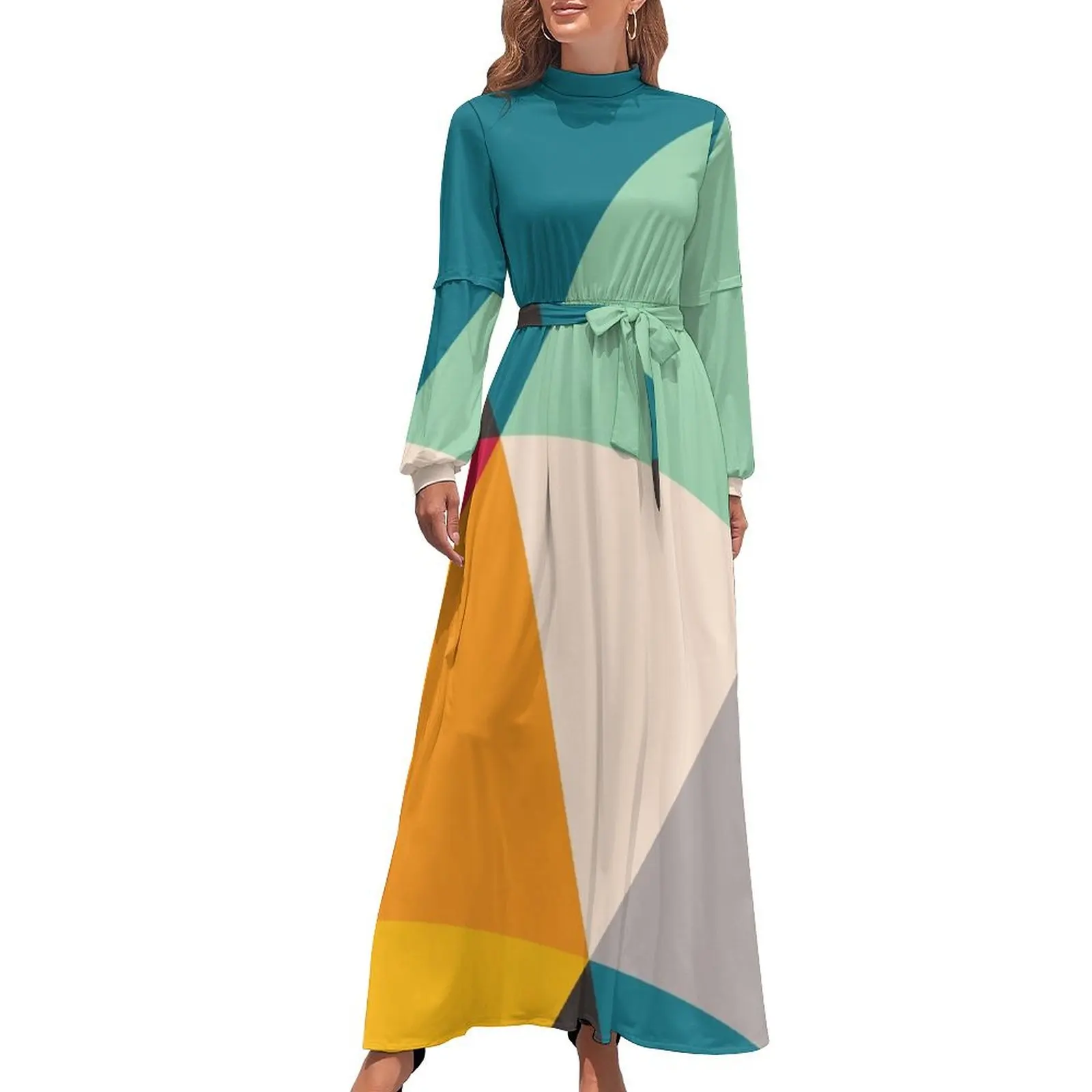 

Colourful Geometric Triangles (2012) Long Dress summer dresses for women 2024 Long dress woman dresses for women