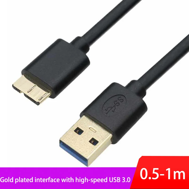 Type-c to Micro B USB 3.0 to Micro B Cable 5Gbps For External Hard Drive Disk CableType-C Data Transmission Charging Wire Cable