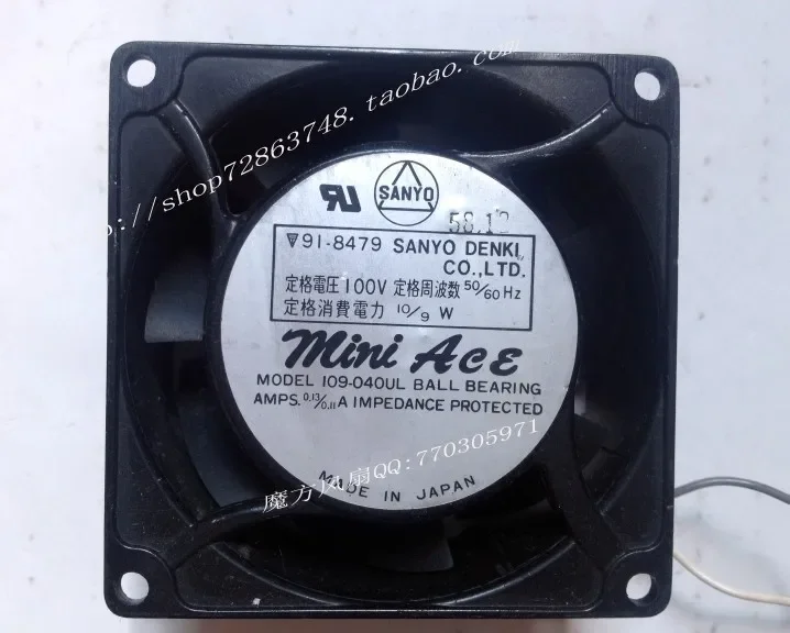 JFG For Sanyo 8038 AC Fan 100V 10 / 9W 91-8479 109S093 Quality Assurance