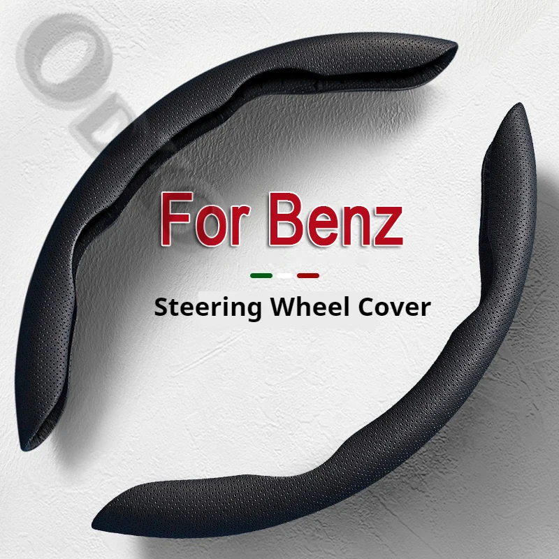 Steering Wheel Cover leather Non-slip Sweat-absorbing Special Steering wheel For Benz AMG CLK CLA A180 W108 W201 W212 W213 W220