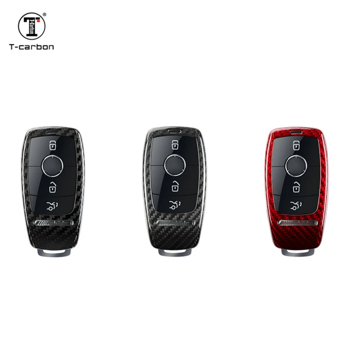 

Carbon Fiber Car Key Cover Case Shell Fob For Mercedes Benz New E63 S63 G63 AMG Car Accessories