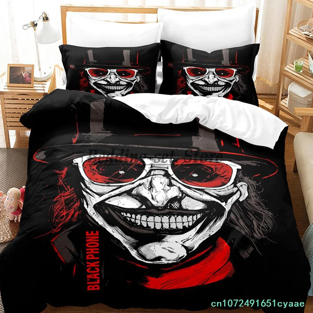 The Black Phone Bedding Set Single Twin Full Queen King Size Bed Set Aldult Kid Bedroom Duvetcover Sets 3D Print Bed Sheet Set 2