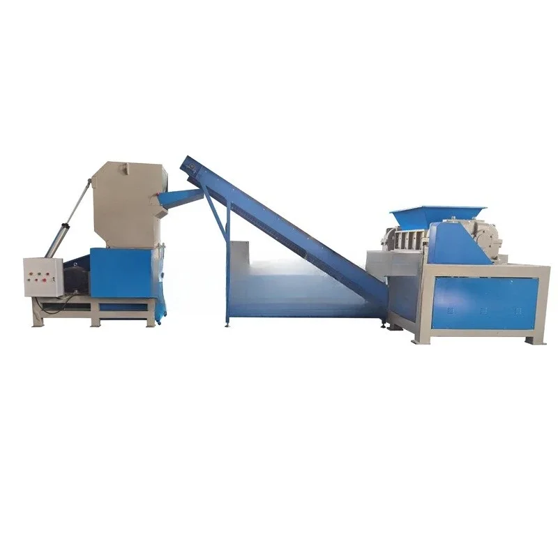Double shaft shredder large waste household appliances