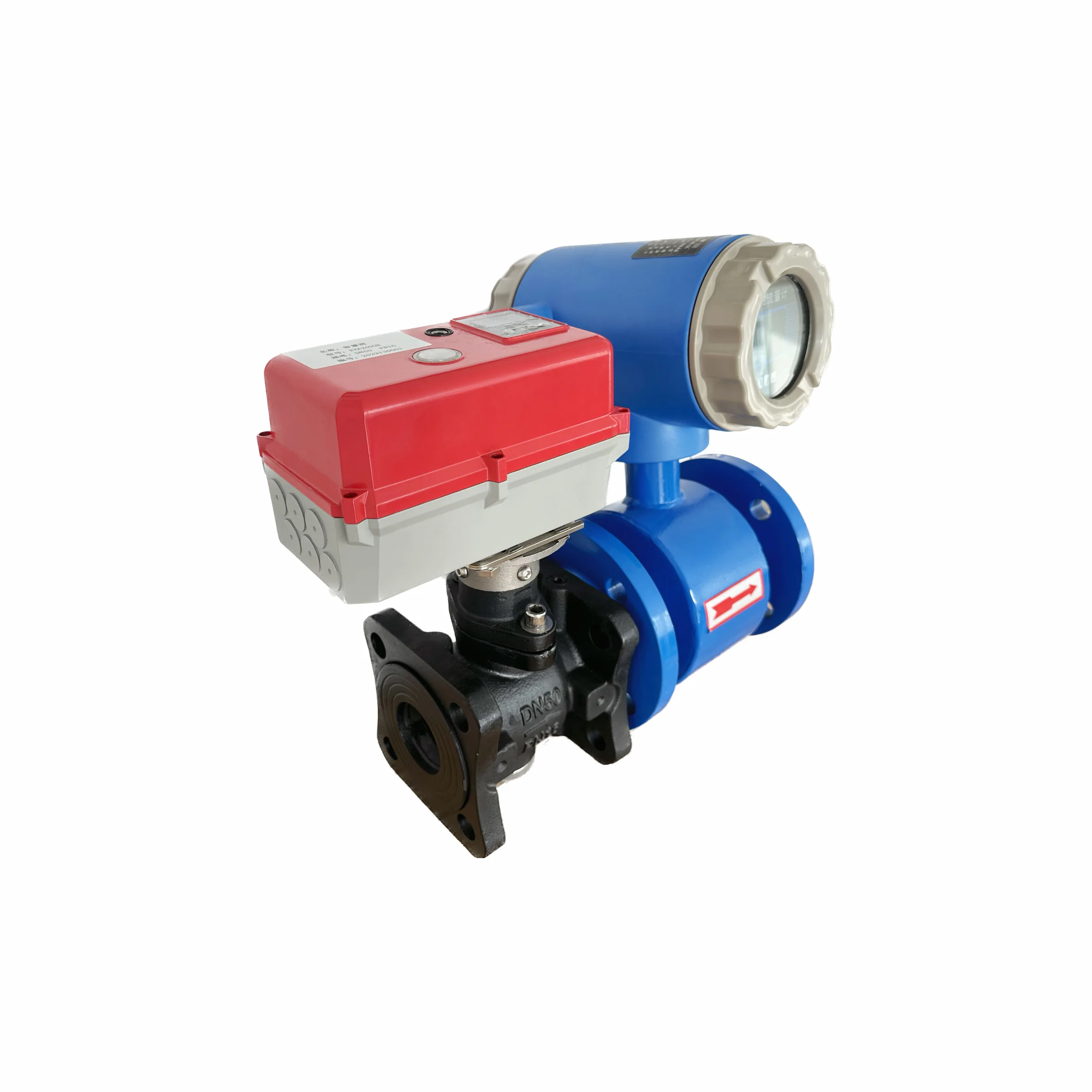 EVA2000B Electronic Intelligent Regulating Valve with Electromagnetic Flow Meter 4-20mA/0-10V analog signal optional