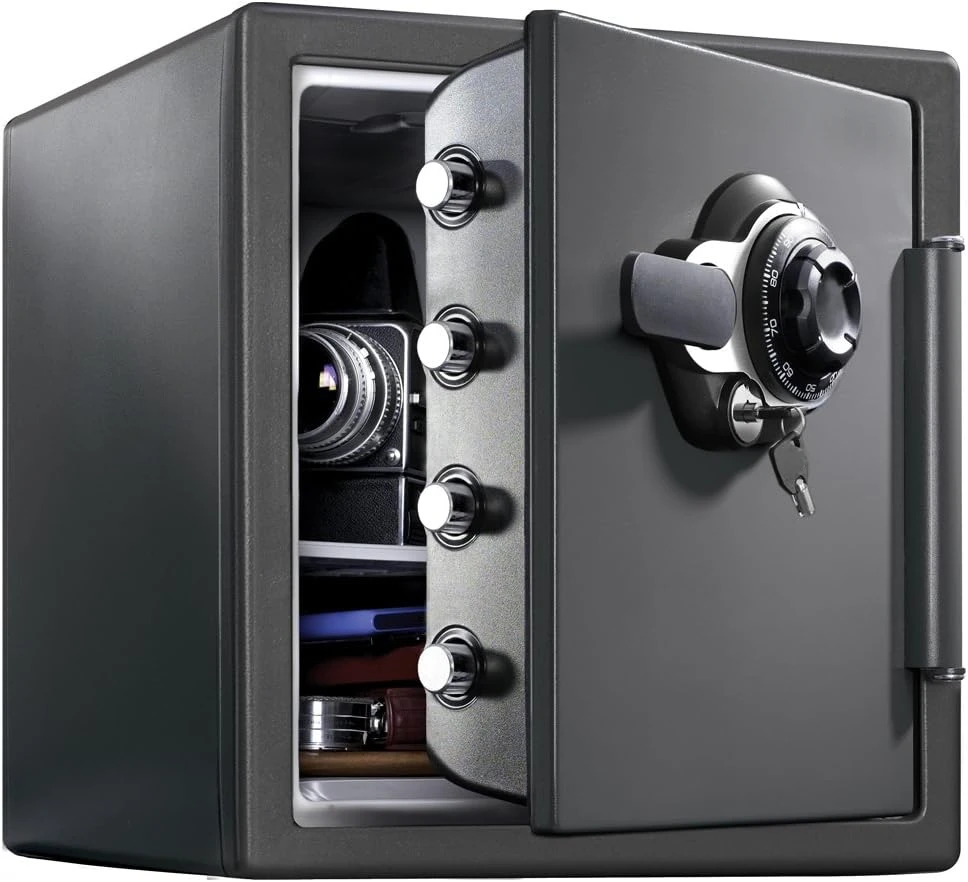 Fireproof and Waterproof Steel Home Safe with Dial Combination Lock & Sentry Safe Safe Box, Fireproof Waterproof