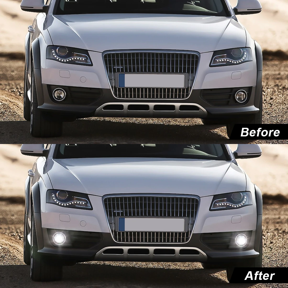 LED Fog Light For Audi A1 A4 Wagen A5 A6 B8 C7 Q3 2009 2010 2011 2012 2013 2014 Passat CC 2008-2012 DRL Daytime Running Light view 5