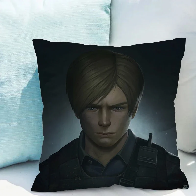 Home Decor Leon Kennedy Decorative Pillowcases Cushion Cover for Pillow Bed Cushions of Modern Sofa Pillowcase 40x40 Short Plush