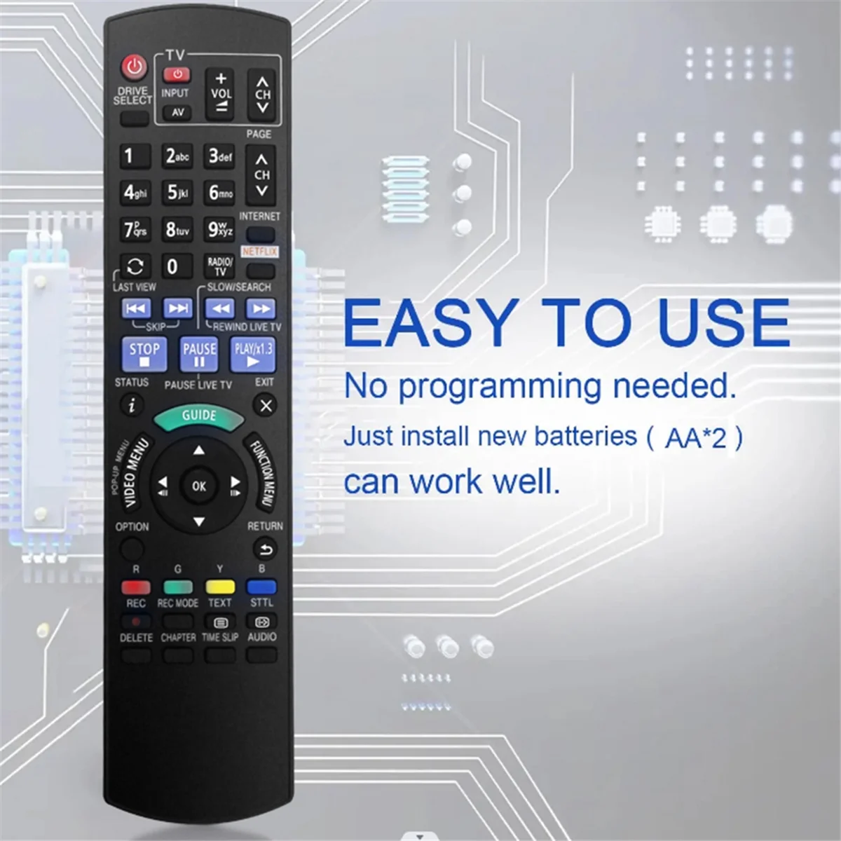 A57G-Заменяет N2QAYB 001043   Пульт дистанционного управления для Blu-Ray-плеера Panasonic DMR-PWT550 DMRPWT550