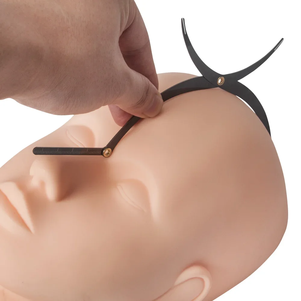 

3 Colors Permanent Makeup Eyebrow Ruler Microblading Balance Positioning Tattoo Design Golden Ratio Ruler Caliper Measurement