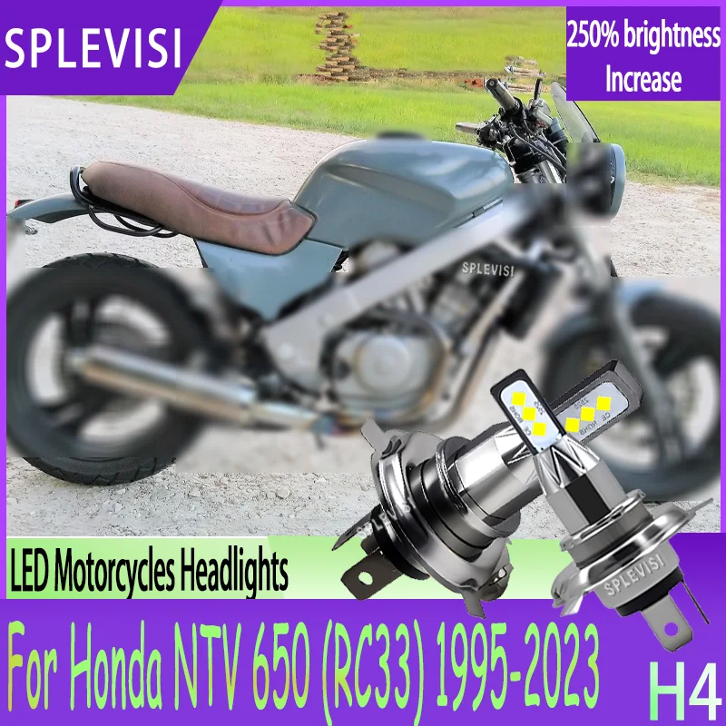 

High Brightness H4 LED Motorcycle Light 250% Brighter For Honda NTV 650 (RC33) 1995 1996 1997 1998 1999 2000 2001 2002 2003-2023