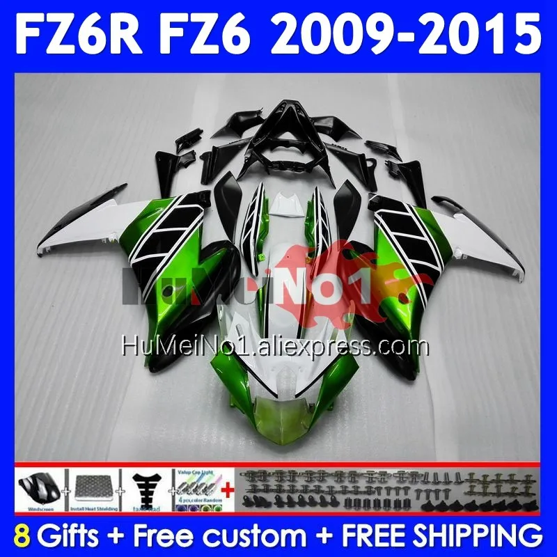 Green black Body For YAMAHA FZ 6R FZ-6R FZ6 FZ6N 372No.27 FZ6R 09 10 11 12 13 14 15 2009 2010 2011 2012 2013 2014 2015 Fairing