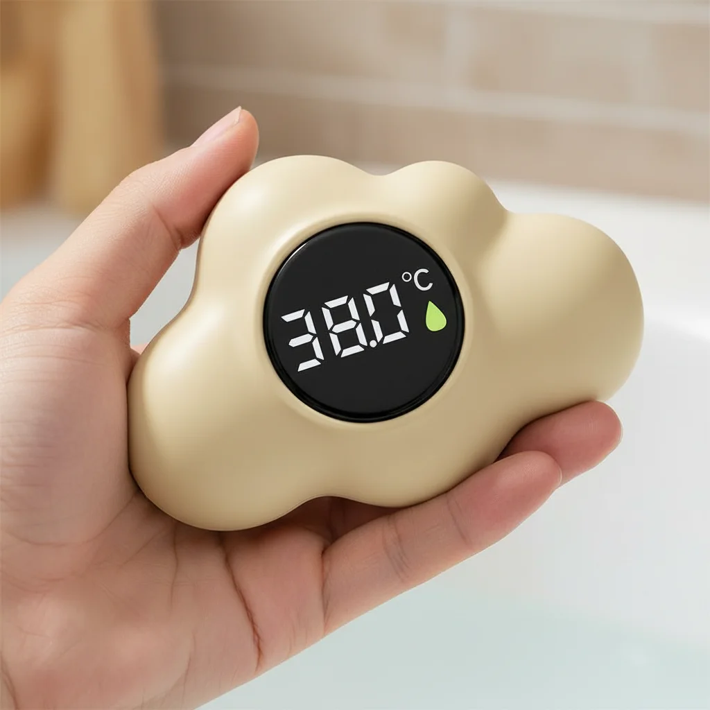 Baby Bath Temperature Meter Floating Digital Water Baby Bath Temperature Meter LED Display Temperature Tester Safety Cartoon 1pc