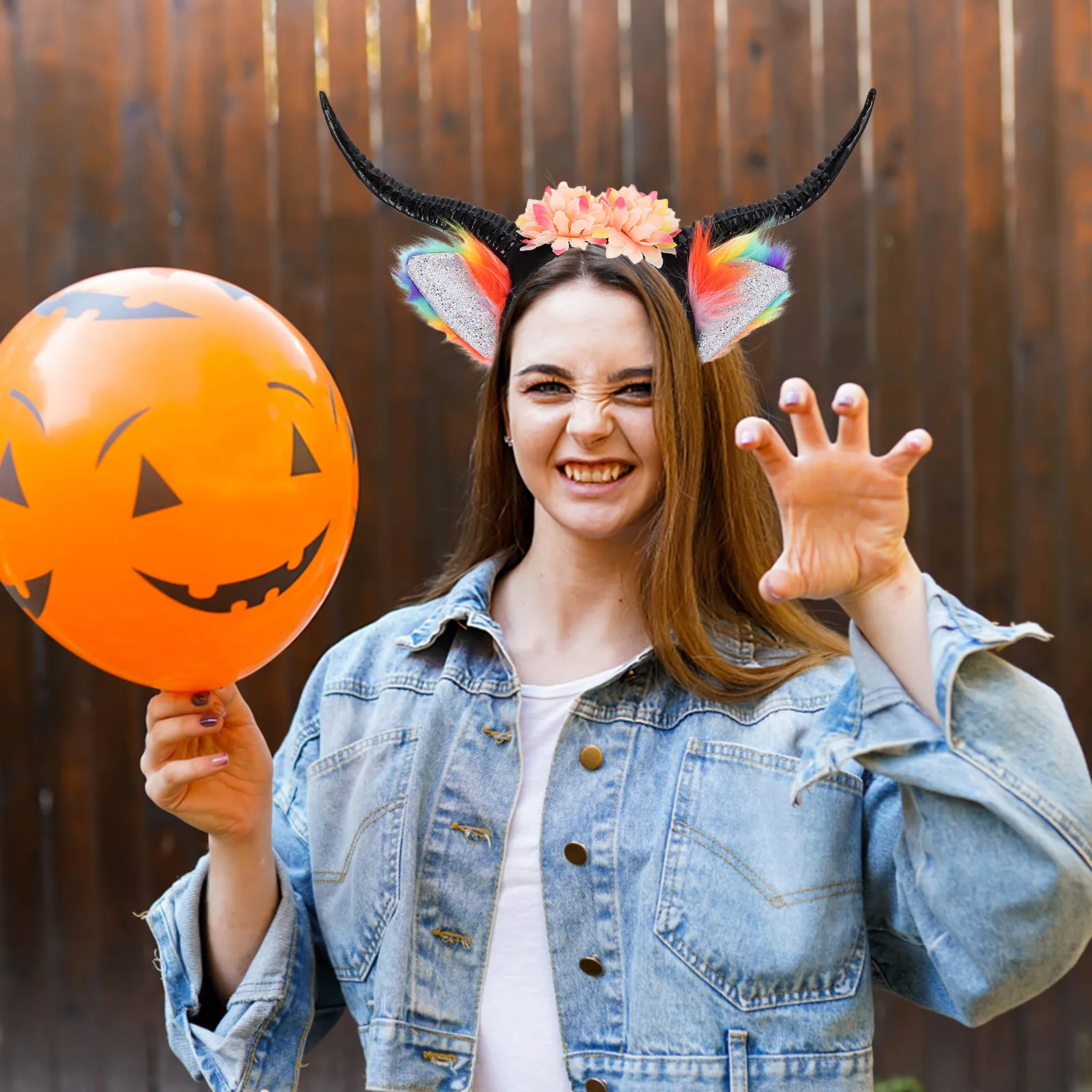 

1Pcs Lightweight Horn Headband Halloween Costume Hairband Devil Cosplay Accessory Photo Prop