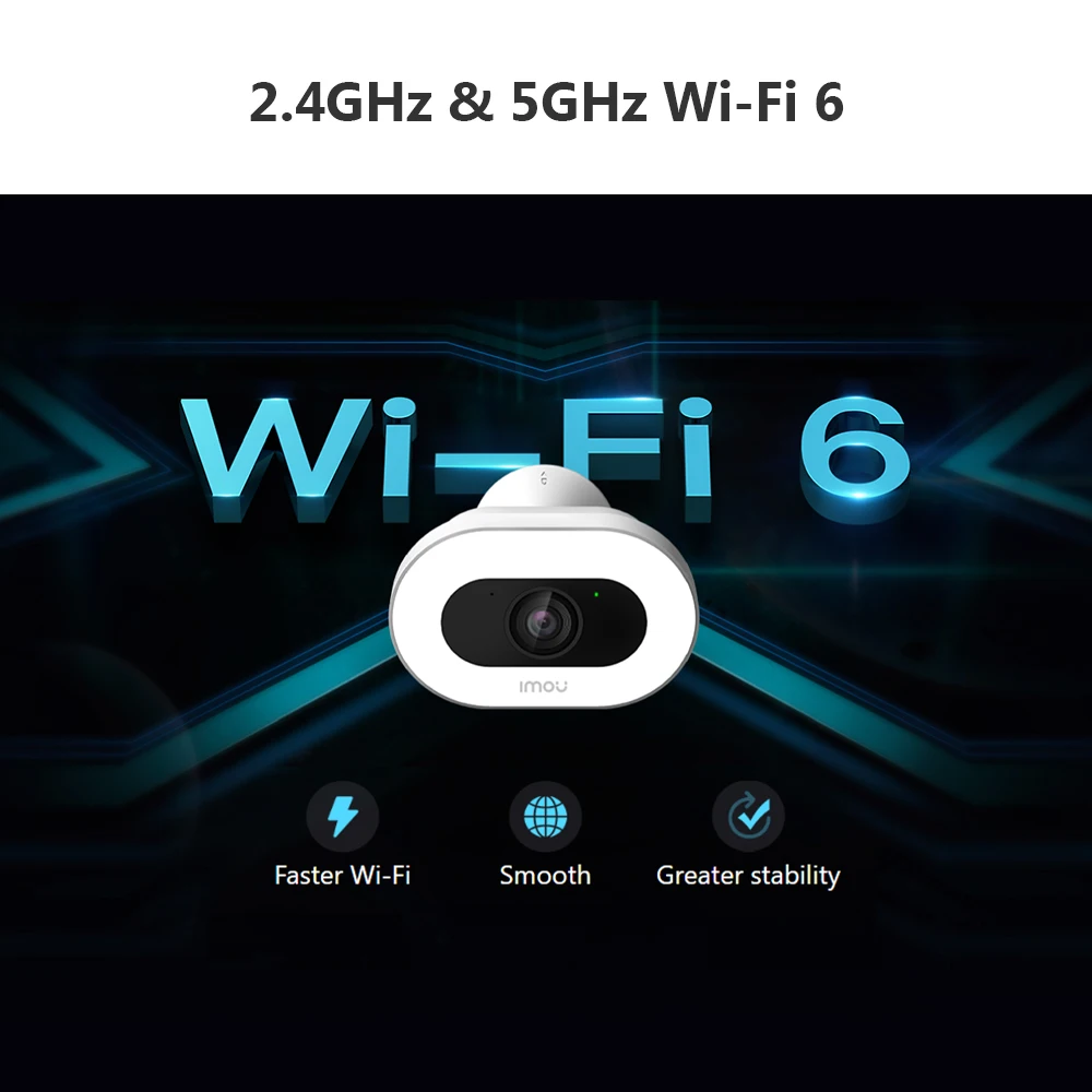 IMOU Knight 8MP 4K HD Wifi Surveillance Camera AI Detection with Color Night Vision Two-way Talk Dual-band  H.265 IP66 Rating