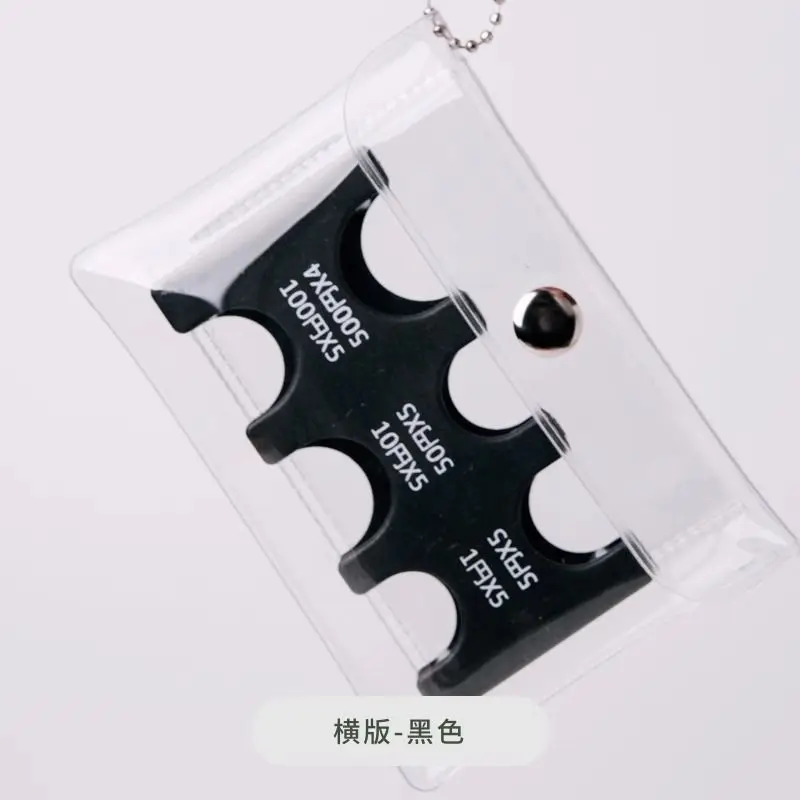 Japanische Münzhalter-Geldbörse, Münzgeldbörse, Mini-Geldbörse, PVC-Geldbörse, tragbare Kleingeldbörse, transparentes Kartenetui, Münzbox – Detail 8