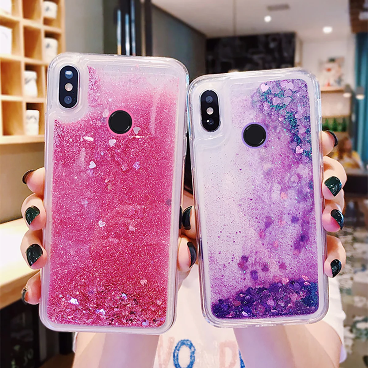 Dynamic Liquid Quicksand Glitter Powder Phone Case For Redmi Note 13 12 11 10 9 8 7 Pro 11S 10S 9S 7S 9T 10T 11T 11E 4G 5G Cover