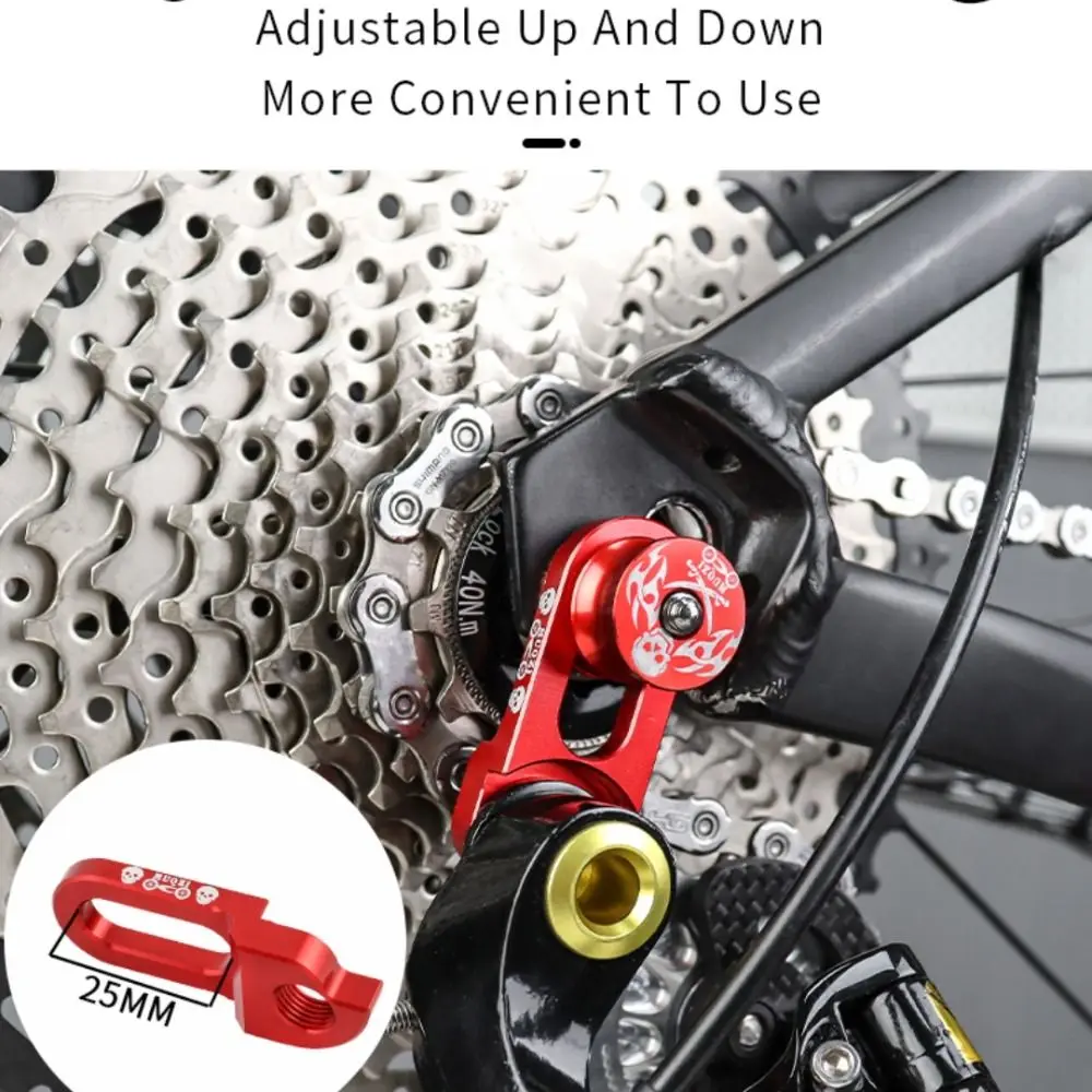 Universal Bike Rear Derailleur Hanger Extender Aluminum Alloy Adjustable MTB Road Bicycle Frame Hanger Anodizing Lightweight