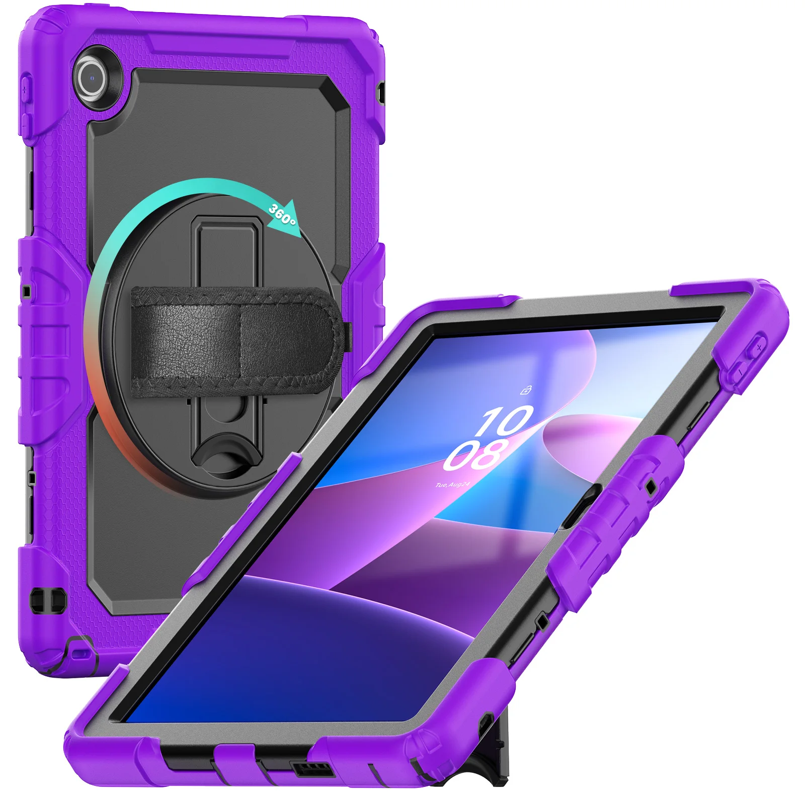 

ПК + силиконовый чехол для Lenovo Tab M11 M10 Plus 3-го поколения 10,6 M9 M8 4-й противоударный детский безопасный чехол для Xiaoxin Pad 2024 11 дюймов K11