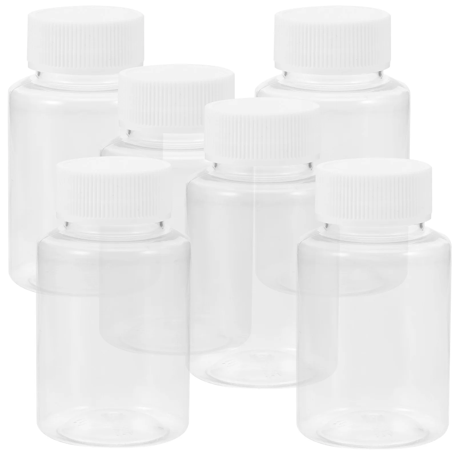 

6Pcs 100ml Transparent Oil Sample Bottle Tightly Sealed for Routine Testing Bottle for Oil Reagent Sealing Bottles with Caps