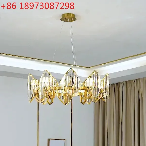 

Постмодернистский свет, роскошная хрустальная люстра, простая атмосфера, гостиная, спальня, кабинет, столовая, лампы