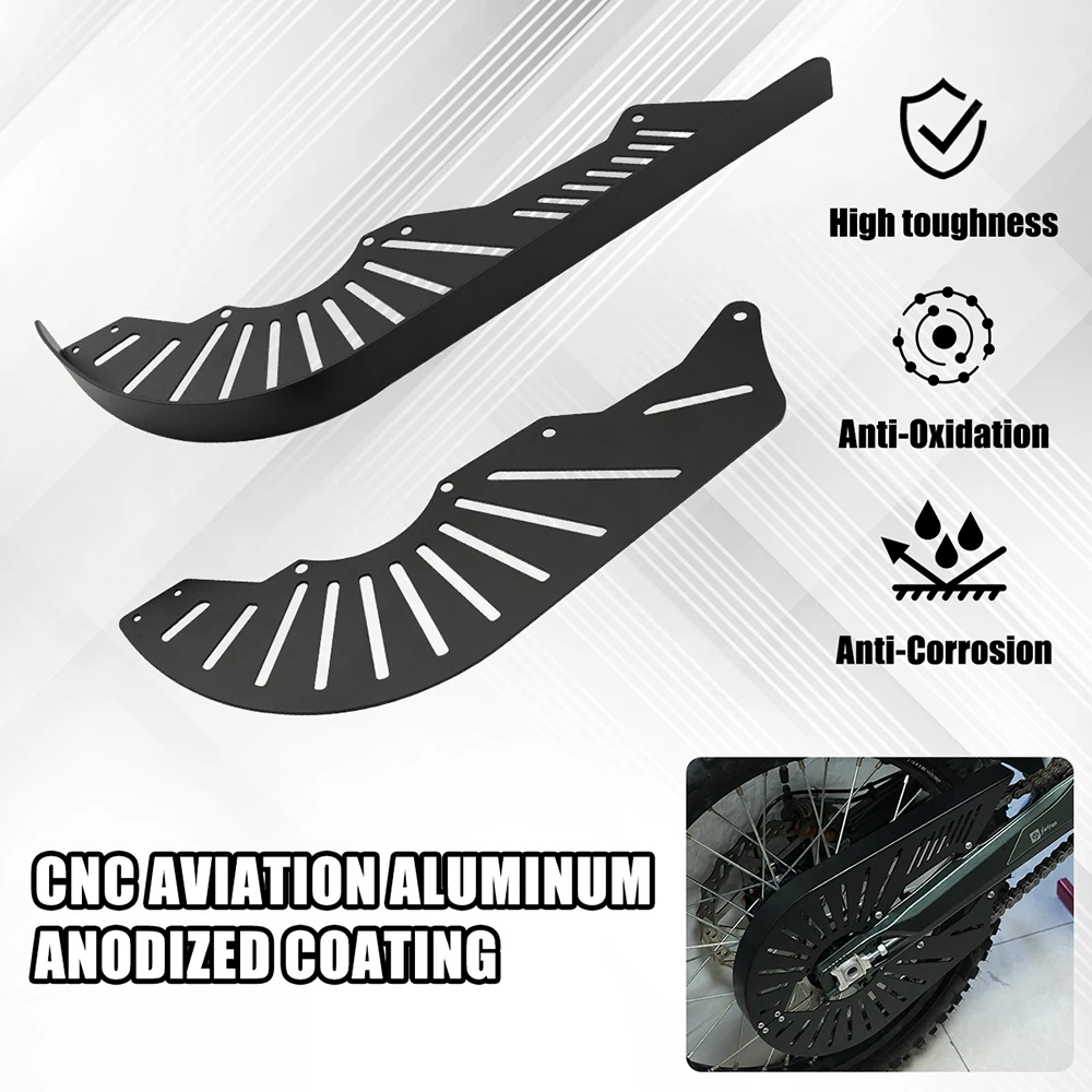 Motorcycle CNC Chain Guard Cover Protection For Sur-Ron Ultra Bee Off-Road Electric Vehicle Rear Sprocket Protection Cover