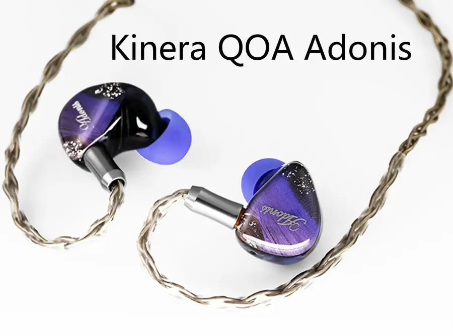 Kinera QOA Adonis Knowles 10mm Dynamic 2 Balanced Armature DD+2BA Hifi Music ACG Audiophile Musician 2Pin 0.78mm Earphones