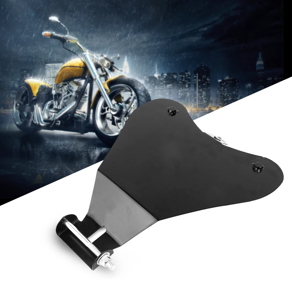 Heavy Duty Steel Solo Seat Baseplate Motorcycle Seat Support Plate 11.8 X 10.2 Inch Replacement for Sportster XL883 XL1200 6