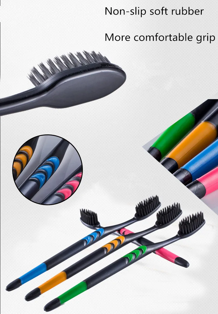 10PCS Toothbrush Natural Bamboo Toothbrushes Set Soft Bristle Charcoal Teeth Whitening Bamboo Toothbrushes Soft Dental Oral Care image 5