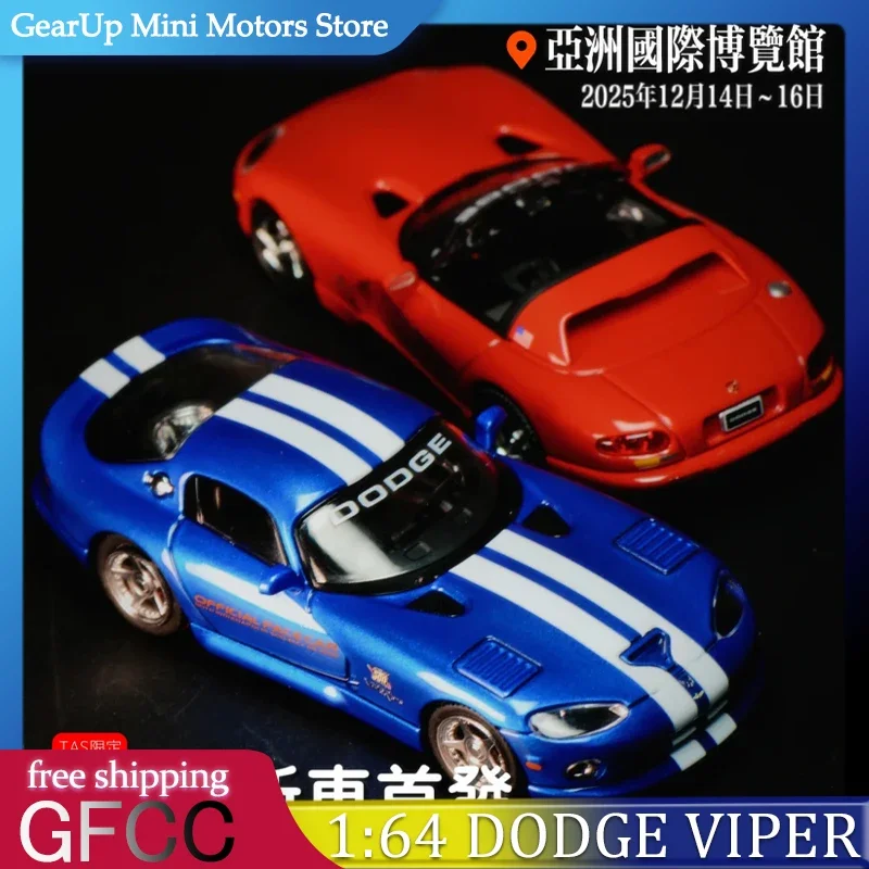 

New GFCC 1:64 Dodge Viper Indianapolis First & Second Gen Limited Edition TAS Expo Exclusive American Motorsport Collectible Toy