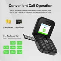 SERVO I17 Mini Dual SIM Card Flip Mobile Phone 2G GSM Magic Voice FM Radio Speed Dial Video Player Flashlight Foldable Cellphone 4